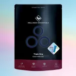 Tripple Grip Cock Ring Set - Blue Couples & C-Rings I.D. Lubricants