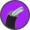 Merci - the Paradox - Silicone Covered Metal Cock Ring - 50mm - Black Enhancers Doc Johnson