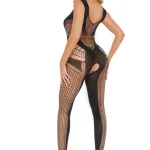 Catch Feelings Crotchless Bodystocking - One Size - Black