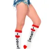 Cocktails Knee High Socks - One Size Lingerie Leg Avenue