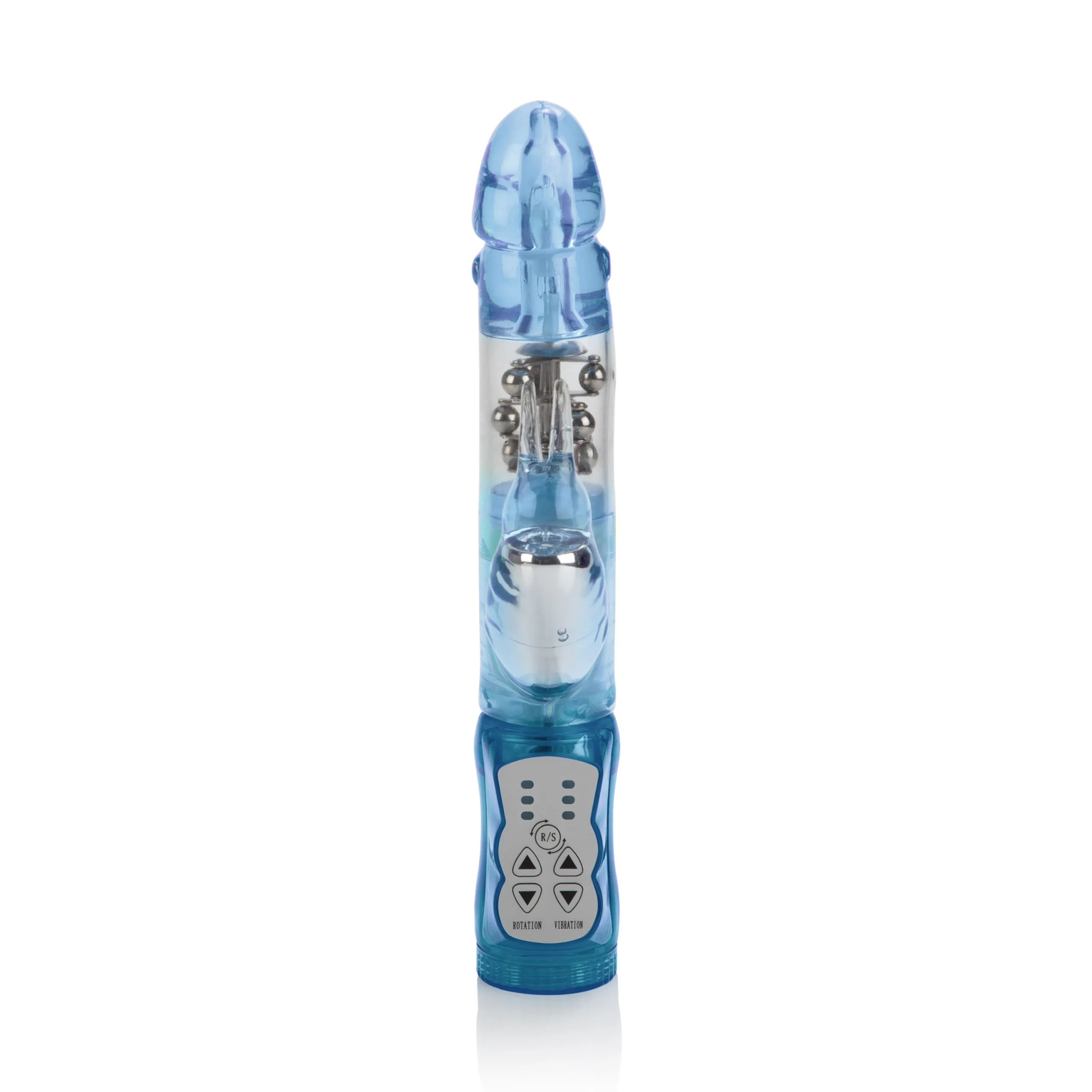 Waterproof Jack Rabbit Floating Beads - Blue Vibrators CalExotics