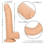 Size Queen 8 inch/20.25 Cm - Ivory Dildos CalExotics