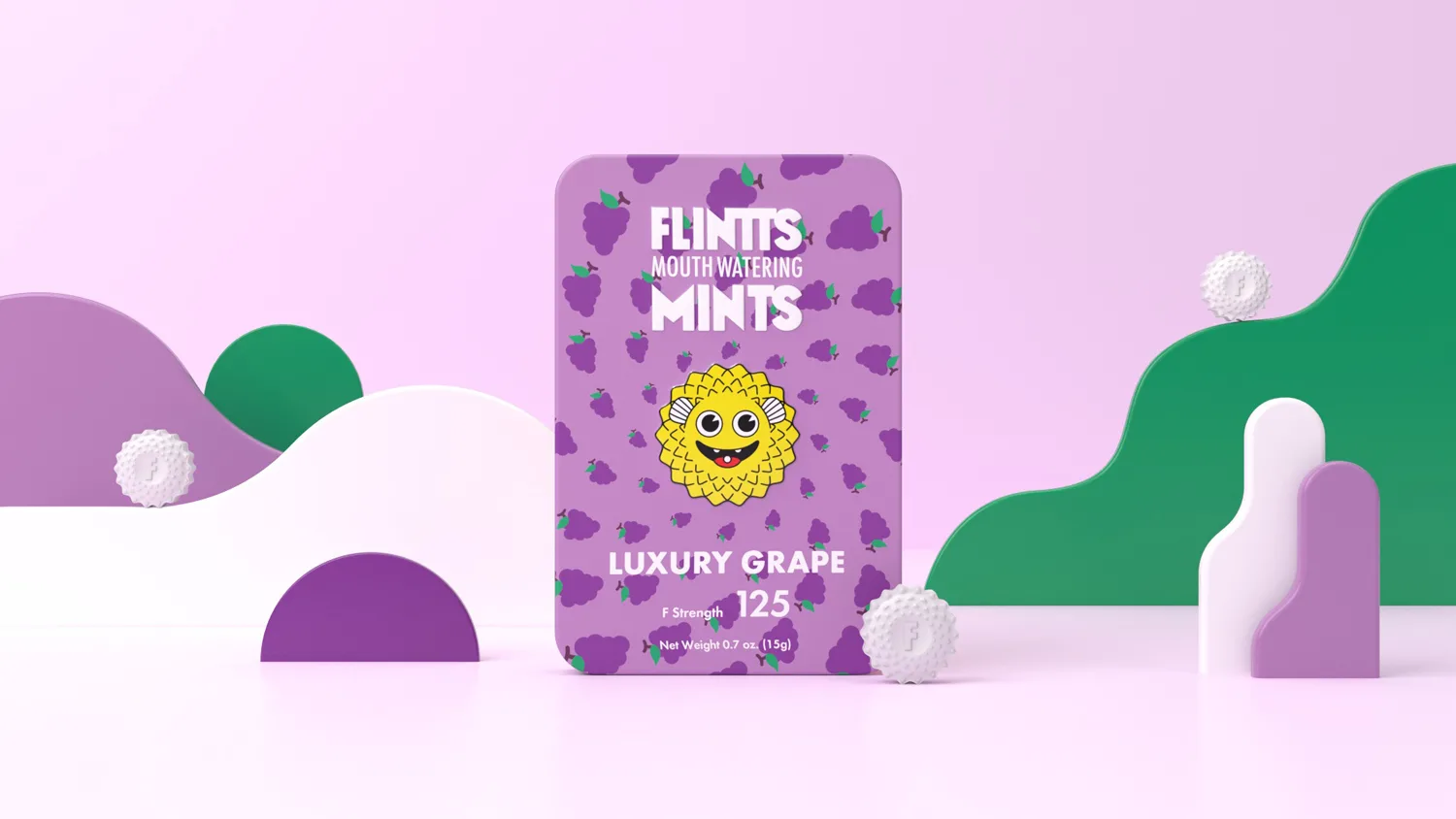 Flintts Mouth Watering Mints Luxury Grape - F-Strength 125 Lubes & Essentials Flintts Mints