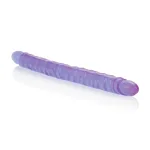 Slim Jim Duo 17 Inches Veined Super Slim Dong - Purple Dildos CalExotics