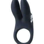 Sexy Bunny Rechargeable Ring - Black Pearl Couples & C-Rings VeDO