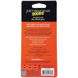 Goodhead Juicyhead Dry Mouth Spray to Go - Sour Peach .30 Oz Festival & Rave Doc Johnson
