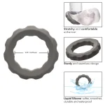 Alpha Liquid Silicone Erect Ring - Gray Enhancers CalExotics