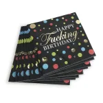 Happy Fucking Birthday Cocktail Napkins Party Supplies | Birthday Items Little Genie