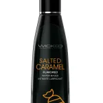 Aqua Salted Caramel Flavored Water Based Intimate Lubricant - 4 Fl. Oz. Lubes & Essentials Wicked Sensual Care