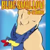Blue Swallow G-String - One Size - Blue Panties & Thongs Male Power