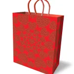 Glitter Heart Gift Bag - Red Body & Beauty Little Genie