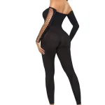 Alternative view of Boujee Gang Bodystocking - One Size - Black