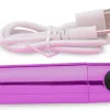 10x Rechargeable Vibrating Metallic Bullet - Purple Intimate Care XR Brands