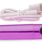10x Rechargeable Vibrating Metallic Bullet - Purple Intimate Care XR Brands