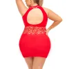 Rich B Phase Dress - Queen Size - Red Robes & Sleepwear Pink Lipstick
