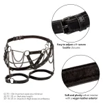 Euphoria Collection Plus Size Thigh Harness With Chains - Black Harnesses & Strap-Ons | Harness Only CalExotics