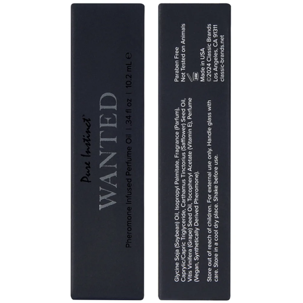Pure Instinct Pheromone Perfume Oil Wanted 10ml 0.34oz Intimate Care Classic Brands