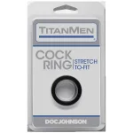 Titanmen Cock Ring - Black Lgbtqiap2 Doc Johnson