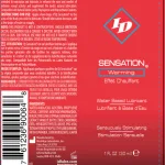 ID Sensation Warming Water Based 1 Oz Lubes & Essentials I.D. Lubricants