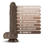 Dr. Skin Silicone - Dr. Murphy - 8 Inch Thrusting Dildo - Chocolate Dildos Blush