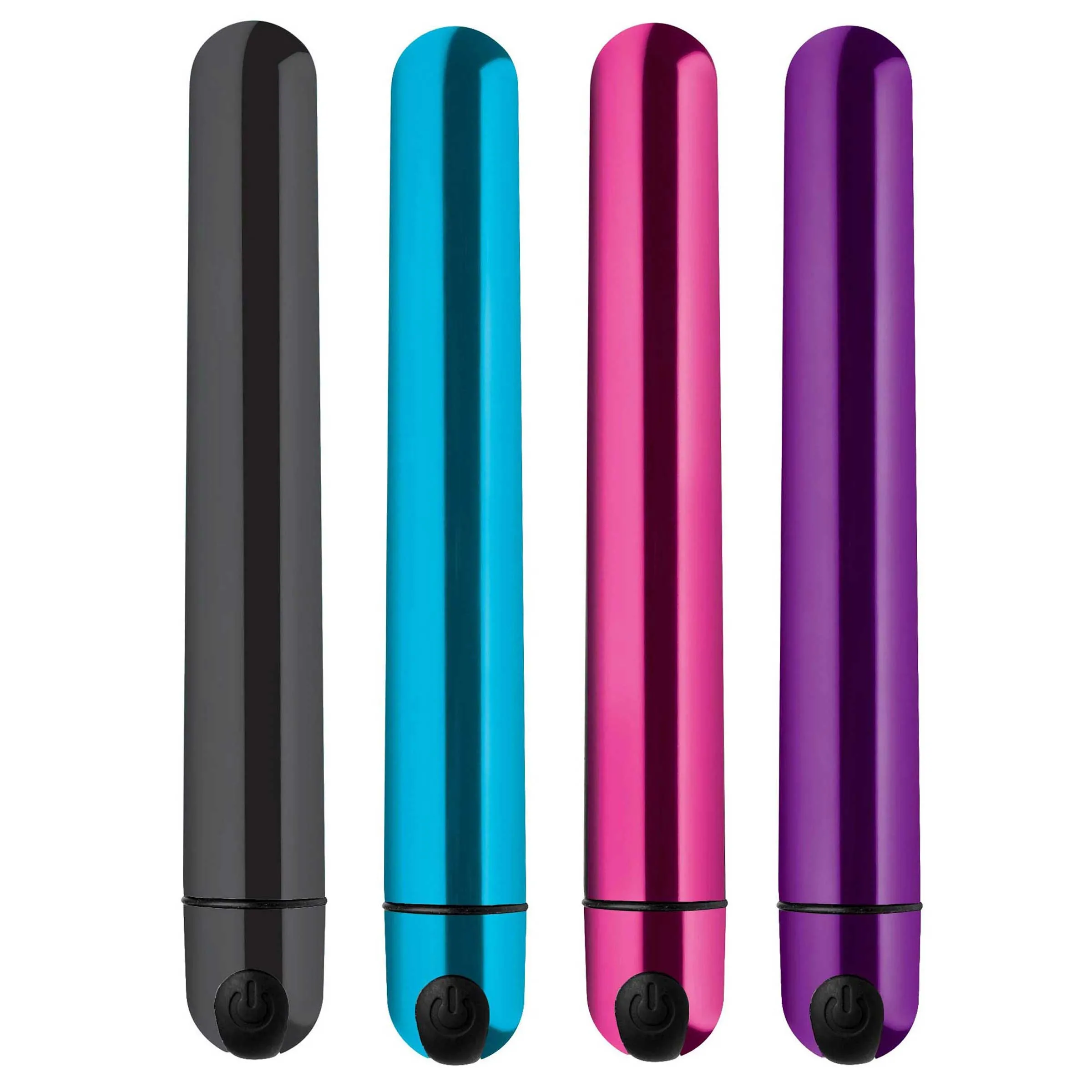 10x Slim Metallic Bullet - Pink Vibrators XR Brands