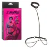 Euphoria Collection Chain Halter/collar and Leash - Black BDSM & Kink CalExotics