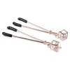 Brat Pearl Nipple Clips - Rose Gold Nipple Stimulators | Nipple Clamps Non-Vibrating Sportsheets