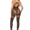Take You There Bodystocking - One Size - Black Teddies & Bodysuits Pink Lipstick
