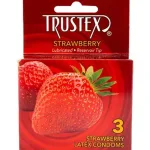 Trustex Flavored Lubricated Condoms - 3 Pack - Strawberry Lubes & Essentials Paradise Marketing