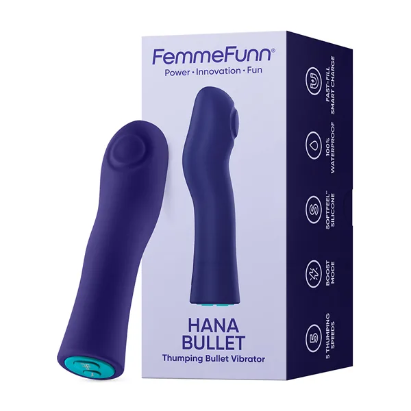 Hana Bullet Thumping Vibrator - Purple Vibrators Femme Funn