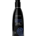 Aqua Blueberry Muffin Flavored Water Based Intimate Lubricant - 2 Fl. Oz. Lubes & Essentials Wicked Sensual Care