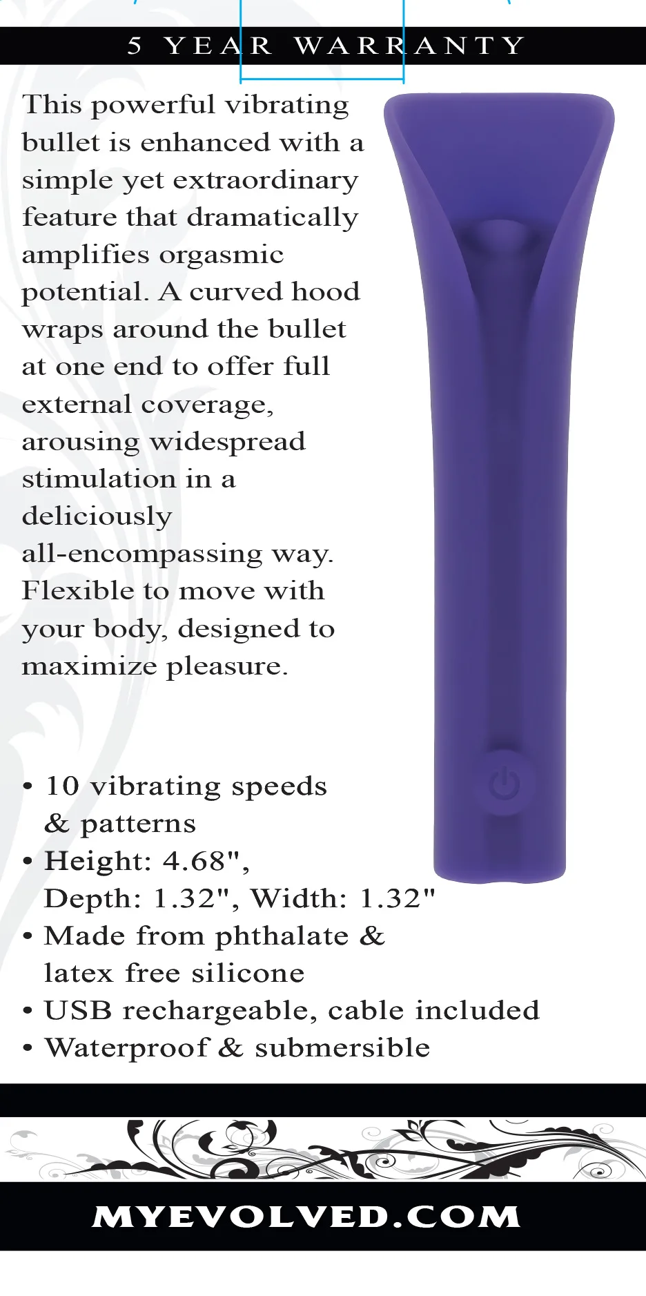 Full Coverage - Purple Vibrators Evolved Novelties