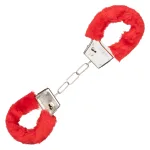 Playful Furry Cuffs - Red BDSM & Kink CalExotics