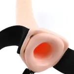 Fetish Fantasy Series 8-Inch Vibrating Hollow Strap-on - Flesh Dildos Pipedream