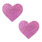 Pegasus Kisses Iridescent Pink Glitter I Heart U Nipztix Pasties Festival & Rave Neva Nude