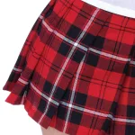 Private School Sweetie Costume - Large - White / Red Costumes Leg Avenue