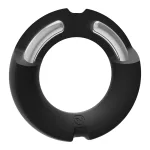 Merci - the Paradox - Silicone Covered Metal Cock Ring - 50mm - Black Enhancers Doc Johnson