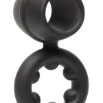 Alpha Liquid Silicone Dual Support Magnum Ring - Black Enhancers CalExotics