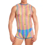 Pride Star 2pc Set - Large/xl - Rainbow Teddies & Bodysuits Pink Lipstick