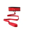 Sex and Mischief Leash and Collar - Red BDSM & Kink Sportsheets