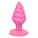 Naughty Bits Yum Bum Ice Cream Cone Butt Plug - Pink Anal Play CalExotics