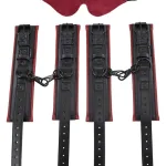 Saffron Under the Bed Restraint System - Black/red BDSM & Kink Sportsheets