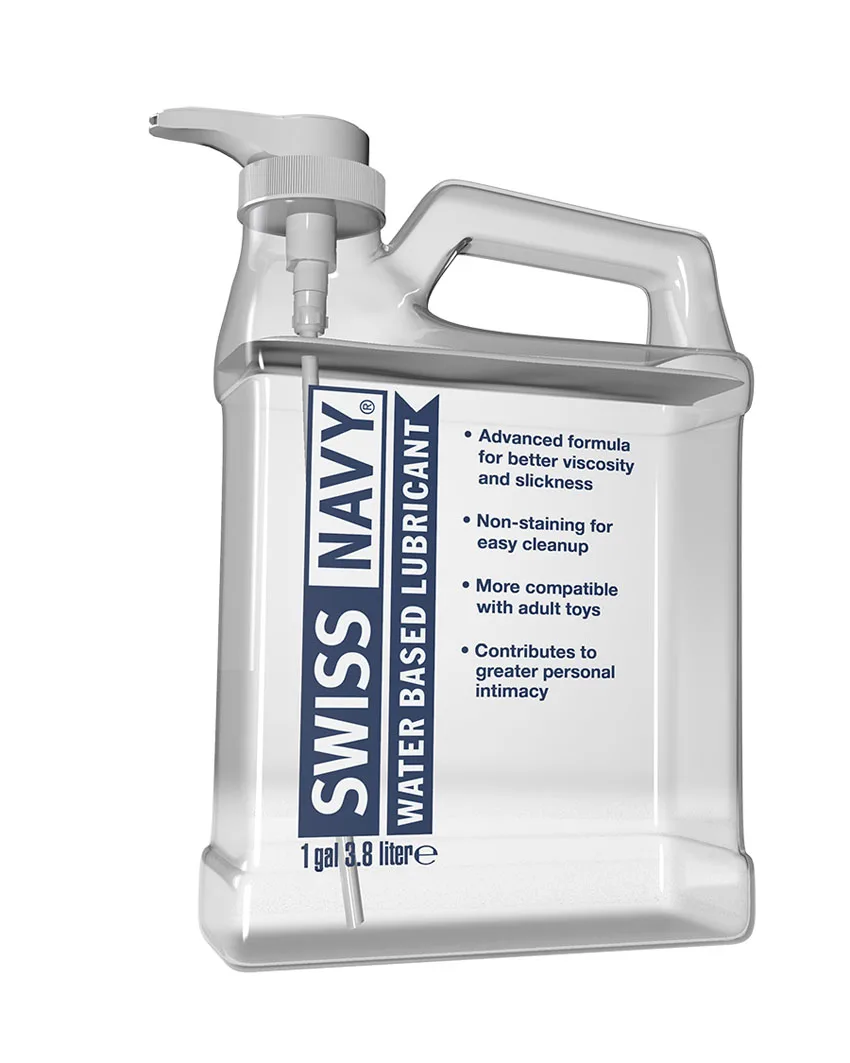 Swiss Navy Water-Based Lubricant 1 Gallon Lubes & Essentials M.D. Science Lab