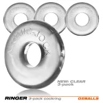 Ringer 3-Pack Do-Nut-1 - Clear Enhancers Oxballs