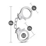 Temptasia Beginner Cuffs Silver BDSM & Kink Blush