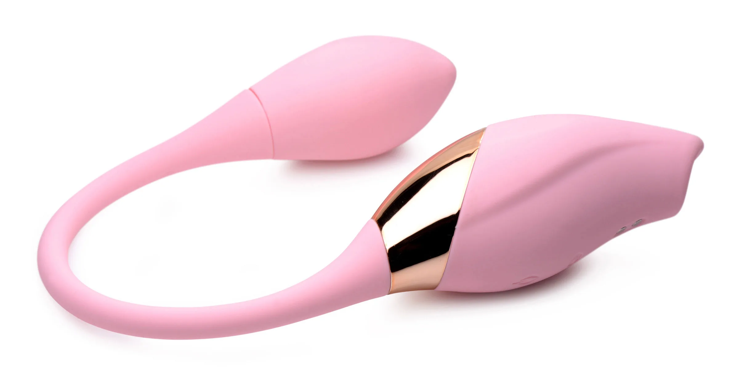 Shegasm 8x Tandem Plus Silicone Suction Clit Stimulator and Egg Vibrators XR Brands