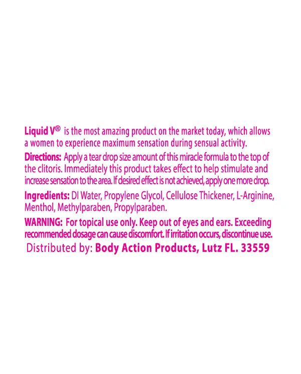 Liquid v for Women 1/3 Oz - Bulk Lubes & Essentials Body Action