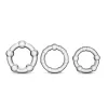 Stay Hard - Beaded Cock Rings - 3 Pack - Clear Enhancers Blush