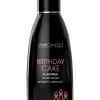 Aqua Birthday Cake Flavored Water Based Intimate Lubricant - 2 Fl. Oz. Lubes & Essentials Wicked Sensual Care
