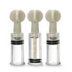 Temptasia - Clit and Nipple Twist Suckers - Set of 3 - Clear Strokers & Pumps Blush